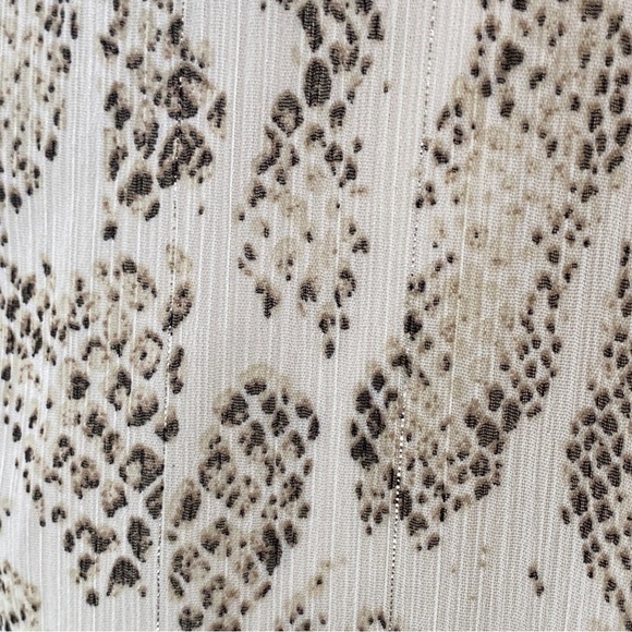 Chic Soul Entro Cream Snake Print Maxi Dress V-Neck Size 2X - Picture 3 of 7